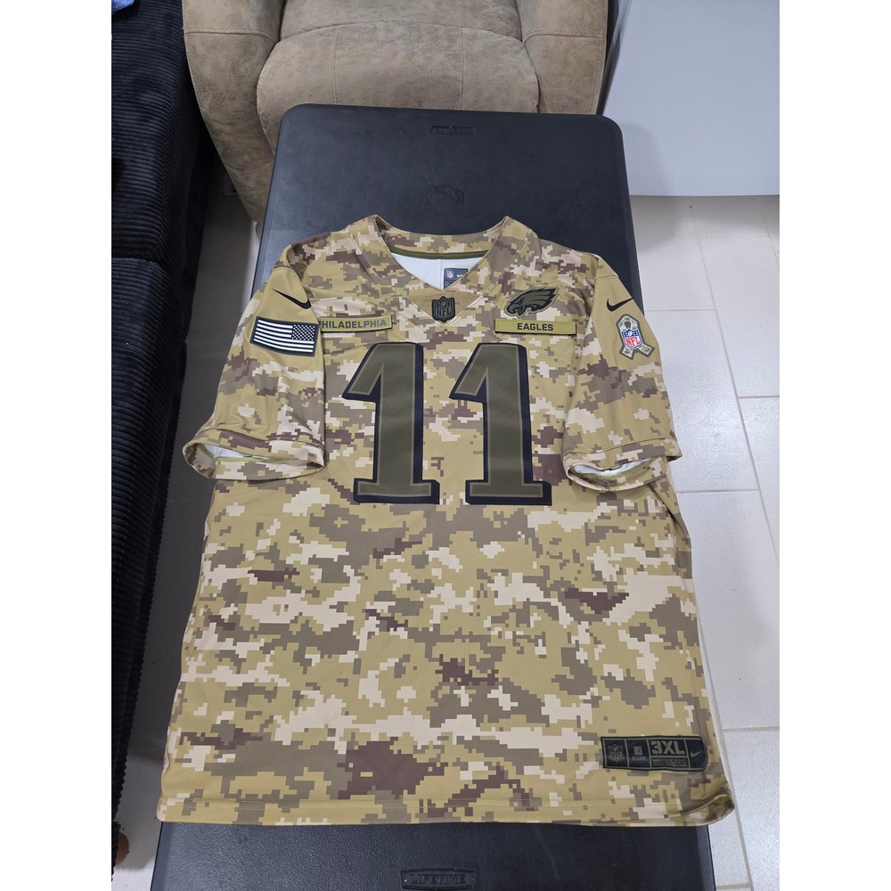 Nike Philadelphia Eagles Carson Wentz 11 Salute to Service Camo Jersey Mens 3XL